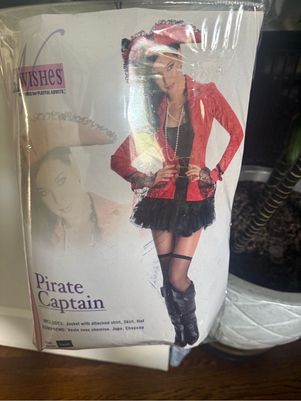 Secret Wishes Captain Costume - Red and Black small